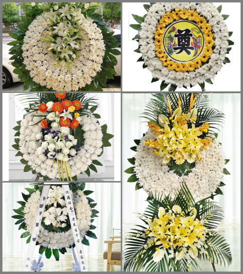 浙江省湖州长兴县画溪街道沙埠村花圈速递